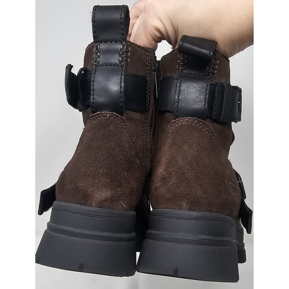UGG Ashton Lace Up Women's Waterproof Suede & Leather Boots Burnt Cedar Size 8.5 - Picture 8 of 12